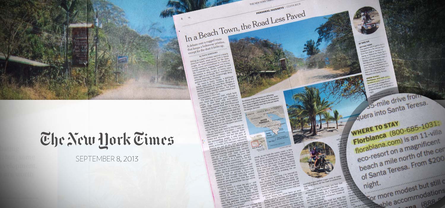 Florblanca in teh New York Times Travel Section