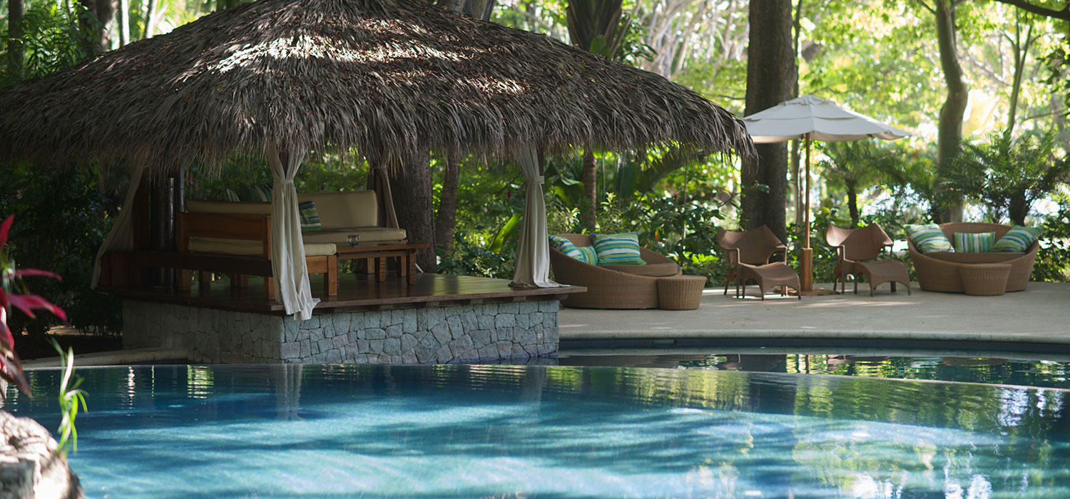 Pool and Palapa at Florblanca, Costa Rica Resort